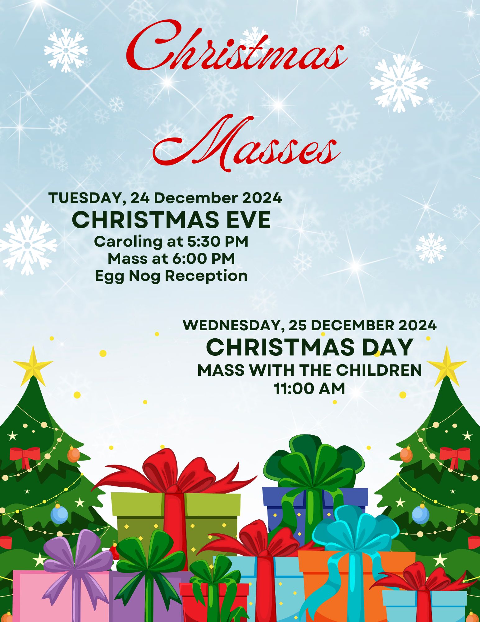 Christmass Mass flyer