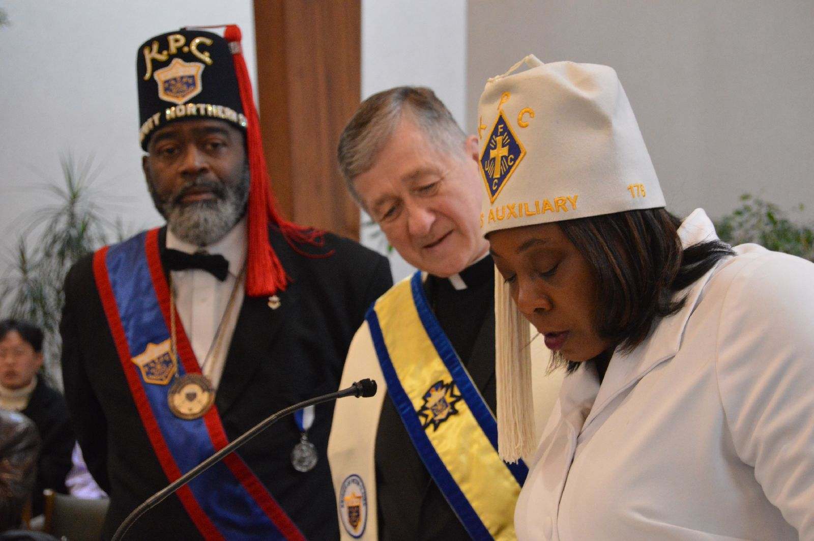Caridnal Cupich speaking with Knights of Peter Claver